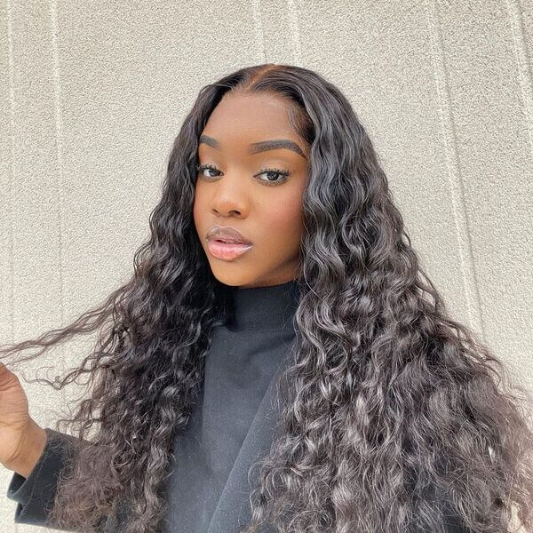 HD - Human Hair 4x4 Lace Closure Loose Wave Wig